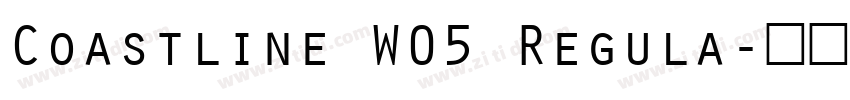 Coastline W05 Regula字体转换